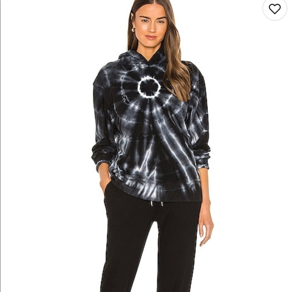 Dannijo black tie dye hoodie NWT